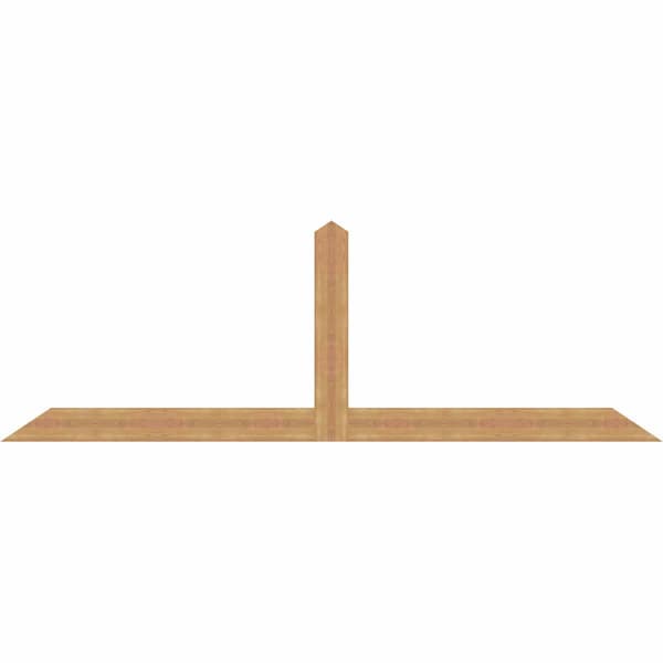 Ekena Millwork Portland Timber Gable Bracket, Western Red Cedar, 108"W x 36"H x 1 1/2"D x 5 1/2"F, 8/12 Pitch GBW108X36X0206POR00SWR - main